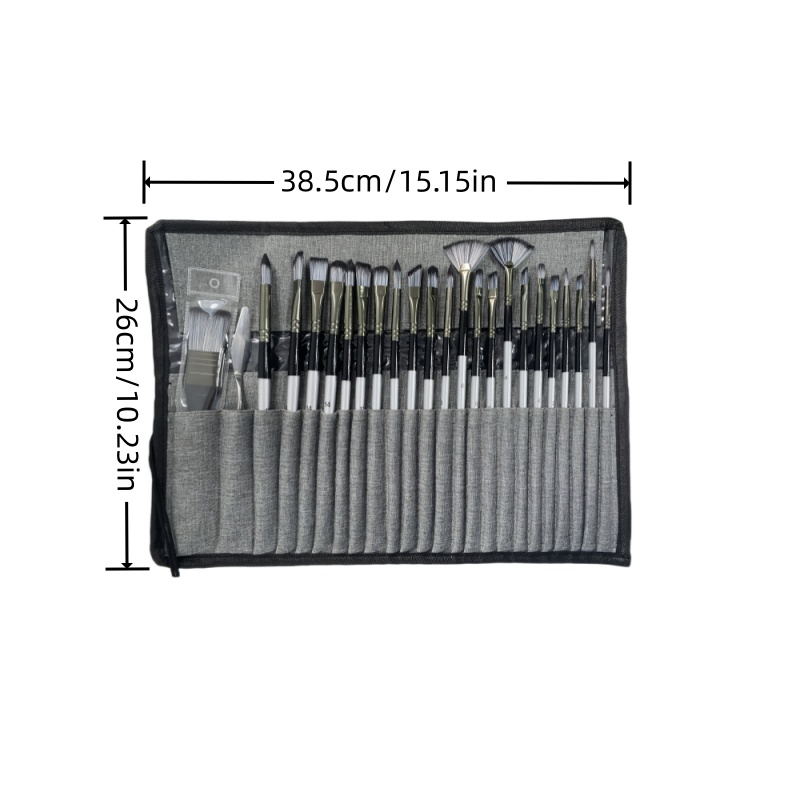 Ensemble de 24 pinceaux en nyl - Gouache Paint Set avis et prix