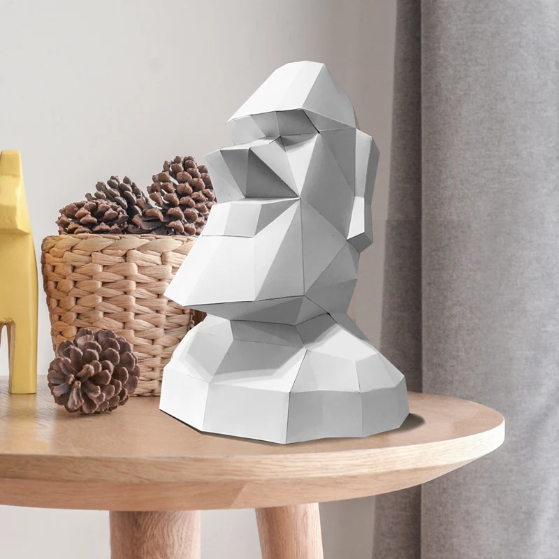 Décoration Moai de l'île de Pâ - Art Craft Cardboard avis et prix