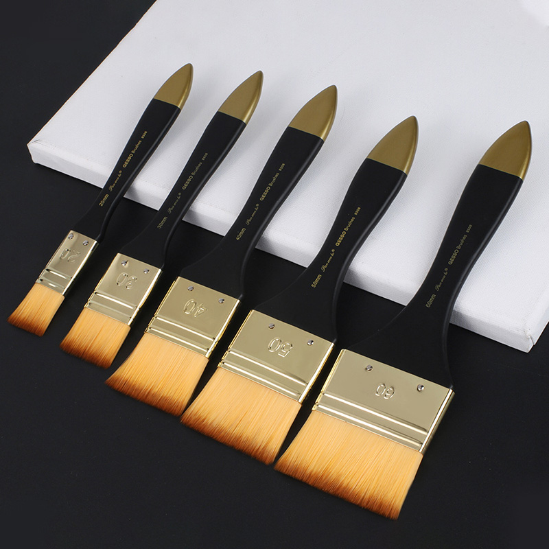 Pinceaux plats de 5 tailles, p - Gouache Paint Set avis et prix